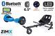 Blue Hb4 Hoverboard With Bluetooth And Led Wheels Ul2272 Certified + Hk8 Kart