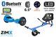 Blue Zimx 6.5 Ul2272 Hoverboard With Bluetooth & Led Wheels + Hoverkart