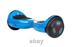 Blue ZIMX 6.5 UL2272 Hoverboard with Bluetooth & LED Wheels + Hoverkart
