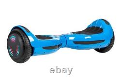 Blue ZIMX 6.5 UL2272 Hoverboard with Bluetooth & LED Wheels + Hoverkart