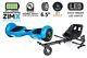 Blue Zimx Hb2 6.5 Ul2272 Hoverboard Swegway With Led Wheels + Hk8 Hoverkart