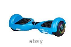 Blue ZIMX HB2 6.5 UL2272 Hoverboard Swegway with LED Wheels + HK8 Hoverkart