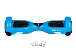 Blue ZIMX HB2 6.5 UL2272 Hoverboard Swegway with LED Wheels + HK8 Hoverkart