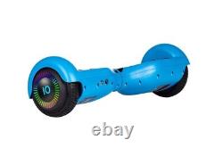 Blue ZIMX HB2 6.5 UL2272 Hoverboard Swegway with LED Wheels + HK8 Hoverkart