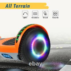 Bluetooth Hoverboard Electric Scooters LED 2 Wheels Balance Board 6.5 Inch 2021