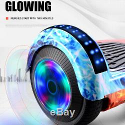 Bluetooth Self Balancing Electric Scooter LED Flash Wheels With Protective Gear