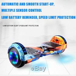 Bluetooth Self Balancing Electric Scooter LED Flash Wheels With Protective Gear