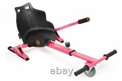 Blush Pink 6.5 UL2272 Hoverboard Swegway with LED Wheels + Hoverkart HK4 Pink