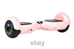 Blush Pink 6.5 UL2272 Hoverboard Swegway with LED Wheels + Hoverkart HK4 Purple