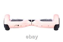 Blush Pink 6.5 UL2272 Hoverboard Swegway with LED Wheels + Hoverkart HK5 Black
