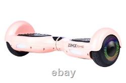 Blush Pink ZIMX HB2 6.5 UL2272 Hoverboard with LED Wheels + HK8 Hoverkart