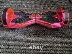 Chrome Pink Swegway Balance Board Lambo Edition With Bluetooth Speaker