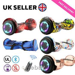 Chrome Self Balancing Scooter Electric Bluetooth Balance Board Bag Remote Key Uk