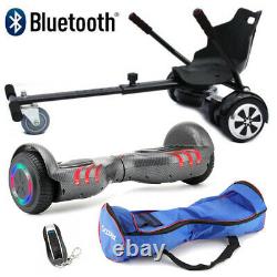 Combo Hoverboard 6.5 Electric Scooters Bluetooth Self Balance Board LED Wheels