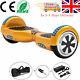 Electric Balance Scooters 6.5 Inch Gold Hoverboard Bluetooth Led For Kids Gifts