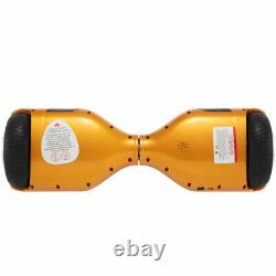 Electric Balance Scooters 6.5 Inch Gold Hoverboard Bluetooth LED For Kids Gifts