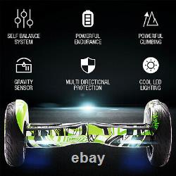 Electric Scooters 10 Off-Road Hoverboard LED Self Balancing Scooter Bluetooth
