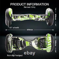 Electric Scooters 10 Off-Road Hoverboard LED Self Balancing Scooter Bluetooth