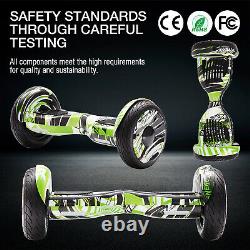 Electric Scooters 10 Off-Road Hoverboard LED Self Balancing Scooter Bluetooth