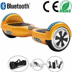 Electric Scooters 6.5 Gold Smart Balance Hoverboard Flash 2Wheels LED Skateboard