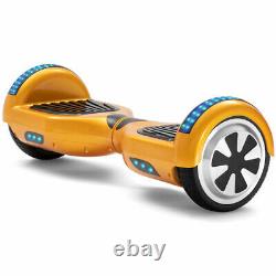 Electric Scooters 6.5 Gold Smart Balance Hoverboard Flash 2Wheels LED Skateboard