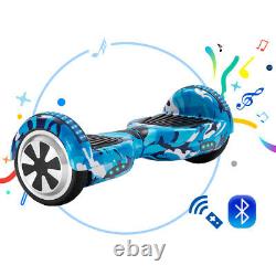 Electric Scooters 6.5 Hoverboard Bluetooth Self Balance Scooter LED 2 Wheel+Bag