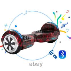 Electric Scooters 6.5 Hoverboard Bluetooth Self Balance Scooter LED 2 Wheel+Bag