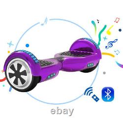 Electric Scooters 6.5 Hoverboard Bluetooth Self Balance Scooter LED 2 Wheel+Bag