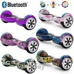 Electric Scooters 6.5 Hoverboard Bluetooth Self-Balancing Scooter LED+Key+Bag