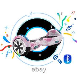 Electric Scooters 6.5 Hoverboard Smart Balance Board E-scooter Bluetooth LED+Bag