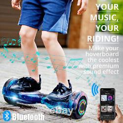 Electric Scooters 6.5 Inch Bluetooth LED Kids Self-Balancing Hoverboard Galaxy