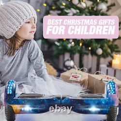 Electric Scooters 6.5 Inch Bluetooth LED Kids Self-Balancing Hoverboard Galaxy