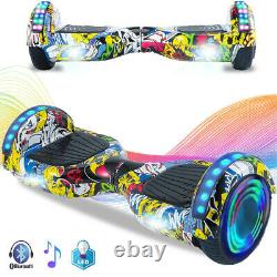 Electric Scooters 6.5 Inch Hip-Hop Hoverboard Bluetooth 2 Wheels Balance E-Board
