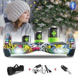 Electric Scooters 6.5 Inch Hip-Hop Hoverboard Bluetooth 2 Wheels Balance E-Board