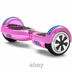 Electric Scooters 6.5 Inch Pink Hoverboard Bluetooth+Key+Bag+LED Balance Board