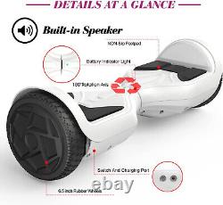 Electric Scooters Bluetooth Hoverboard 2-Wheels Hover Scooter Balance Board Kids