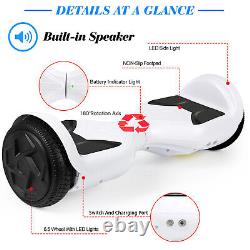 Electric Scooters Bluetooth Hoverboard LED & Go Kart Hover Scooter Balance Board