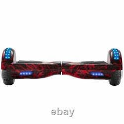 Electric Scooters Flame Hoverboard 6.5 Bluetooth LED Self-Balancing Scooter-UK