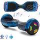 Electric Scooters Galaxy Blue Hoverboard Bluetooth Led Kid 2wheels Balance Board