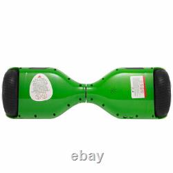 Electric Scooters Green 6.5 Hoverboard Bluetooth LED Kids 2Wheels Balance Board