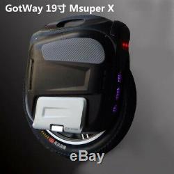 FREE DHL2019 Newest Gotway Msuper X 19 inch Electric unicycle, self-balancing