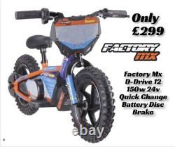 Factory MX D-drive 12 Electric Balance Bike 12 150w 24v Better Than A Revvi