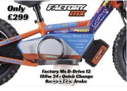 Factory MX D-drive 12 Electric Balance Bike 12 150w 24v Better Than A Revvi