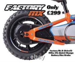 Factory MX D-drive 12 Electric Balance Bike 12 150w 24v Better Than A Revvi