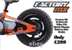 Factory MX D-drive 12 Electric Balance Bike 12 150w 24v Better Than A Revvi
