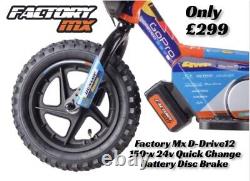 Factory MX D-drive 12 Electric Balance Bike 12 150w 24v Better Than A Revvi
