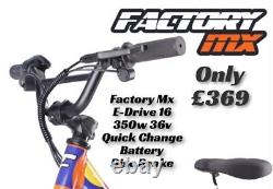 Factory MX E-drive 12 Electric Balance Bike 12 250w Hub 8-10-12 Mph Eats Revvi