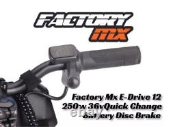 Factory MX E-drive 12 Electric Balance Bike 12 250w Hub Motor 3 Speed Eats Revvi