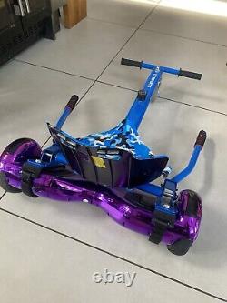 G1 Hoverboard and Hoverkart Go Kart Bundle Set Bundle Bluetooth LED Wheel Lights