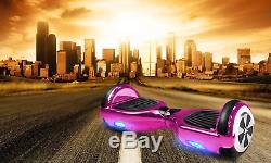 GPX-01 Pink Chrome Self Balancing Bluetooth Hoverboard Electric Scooter I2 ES1